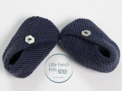 Baby Kimono Booties Knitting Pattern