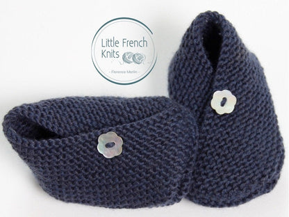 Baby Kimono Booties Knitting Pattern