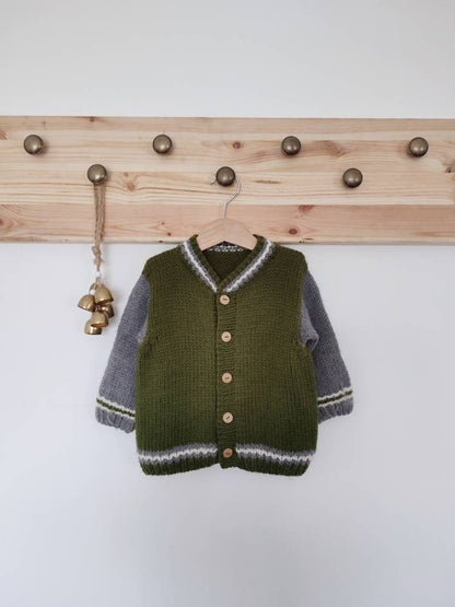 School Kids Jacket Knitting Pattern