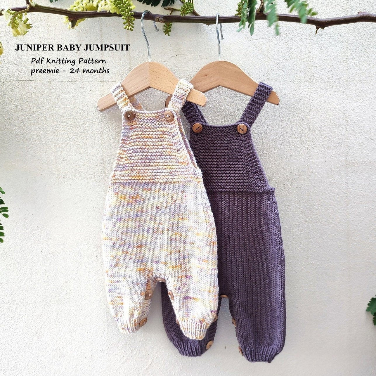 Juniper Baby Jumpsuit Knitting Pattern