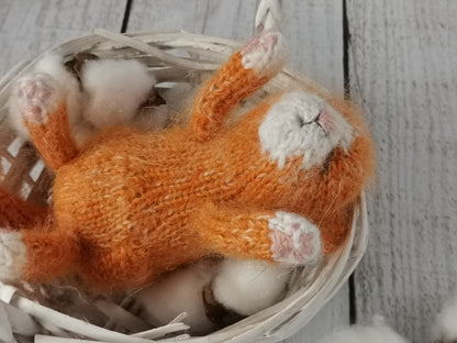 Sleeping Kitten Knitting Pattern