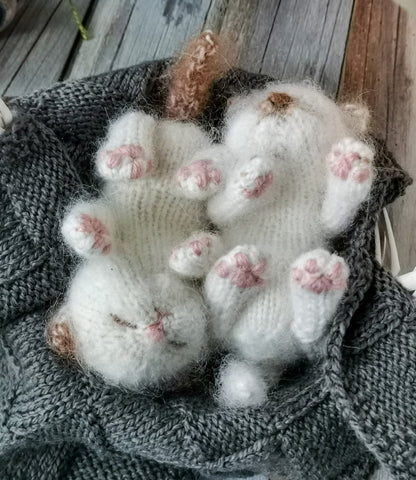 Sleeping Kitten Knitting Pattern