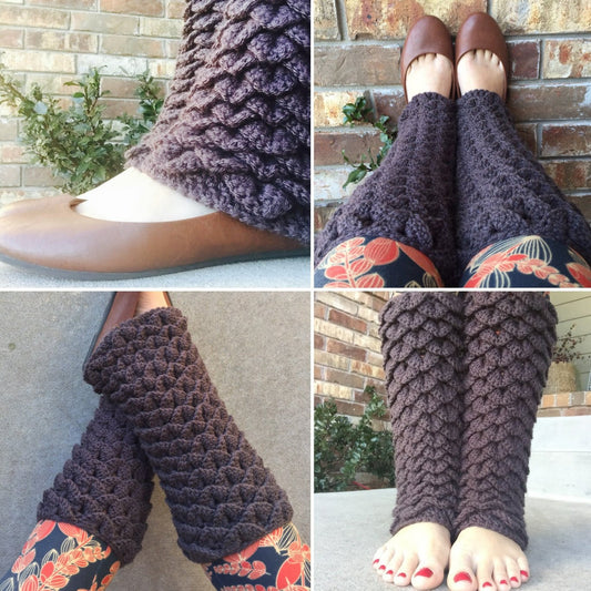 Dragon Tears Leg Warmers Crochet Pattern