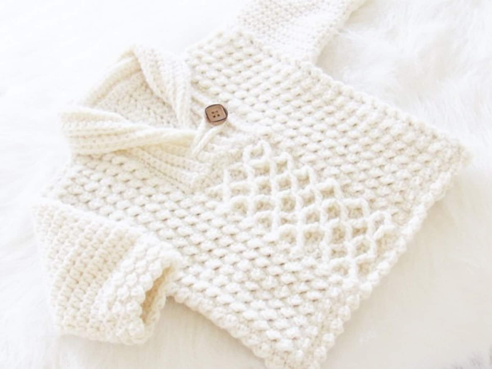 Crochet Sweater Pattern for Baby and Toddler