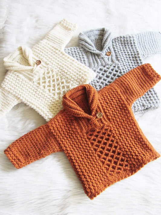 Crochet Sweater Pattern for Baby and Toddler