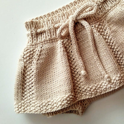 Spring Duo Baby Skorts Knitting Pattern