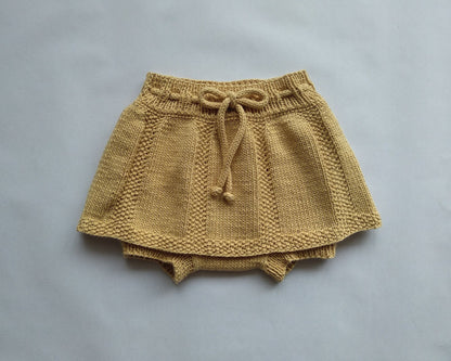 Spring Duo Baby Skorts Knitting Pattern