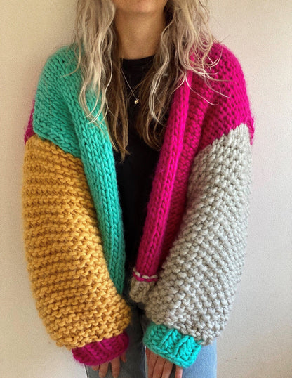 Chunky Cardigan Knitting Pattern