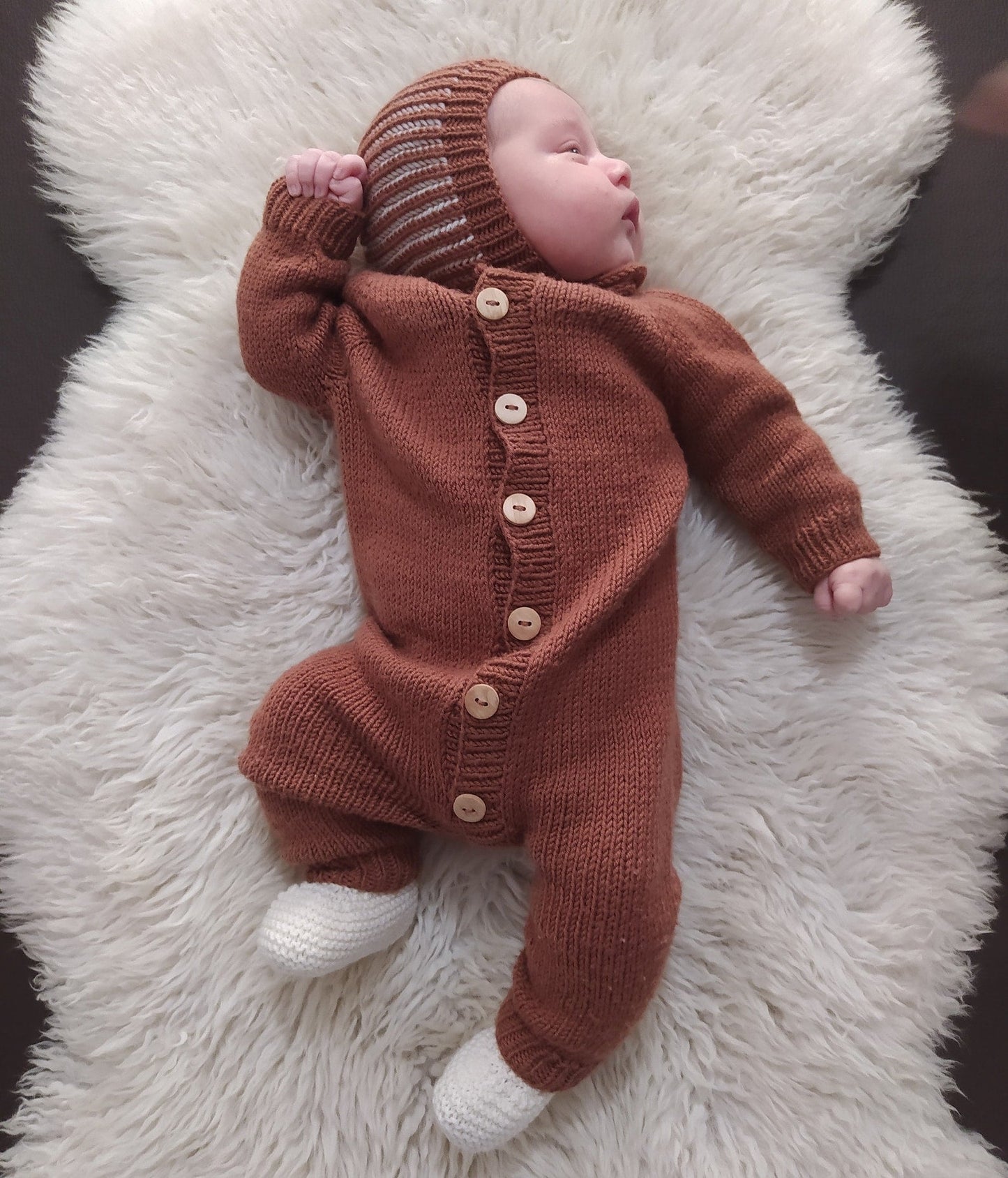 Maple Baby Overalls Knitting Pattern