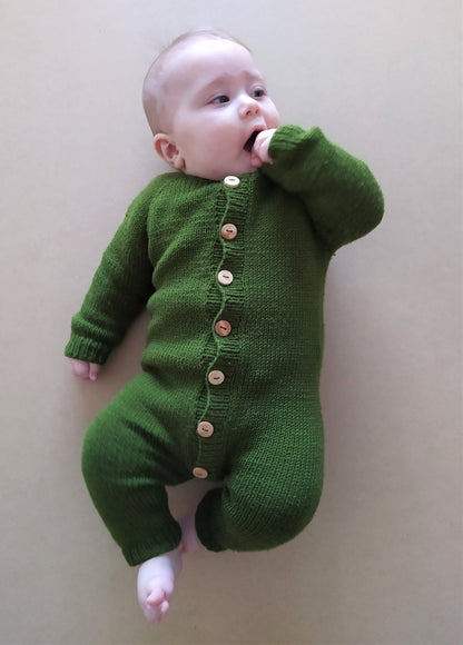 Maple Baby Overalls Knitting Pattern