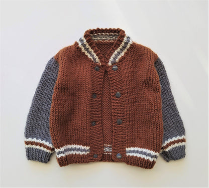 Back-to-School Kids Jacket Knitting Pattern