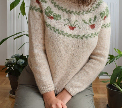 Plantlover Sweater knitting pattern