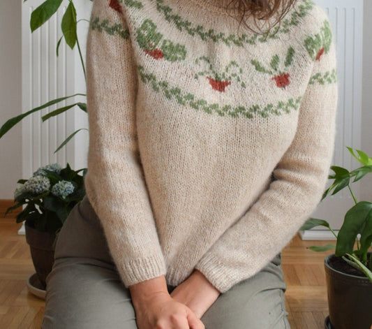 Plantlover Sweater knitting pattern