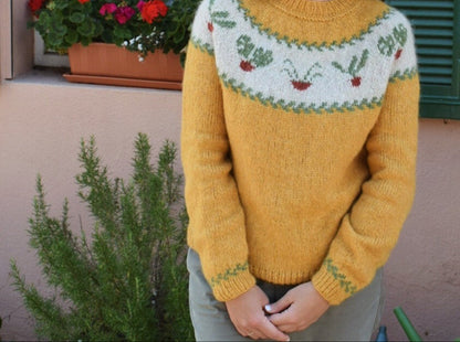 Plantlover Sweater knitting pattern