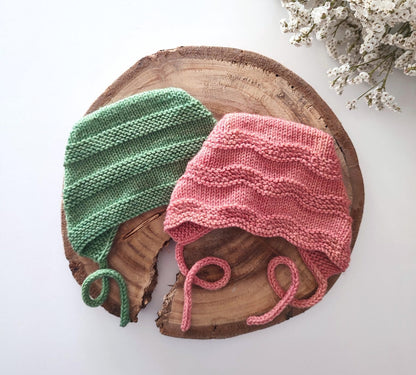 Gartinette Baby Bonnet Knitting Pattern