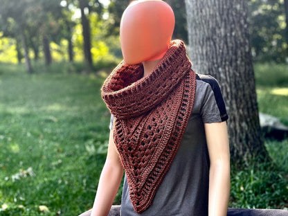 Hood Poncho Cowl Crochet Pattern