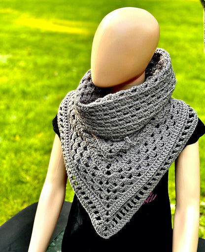 Hood Poncho Cowl Crochet Pattern