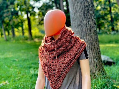 Hood Poncho Cowl Crochet Pattern