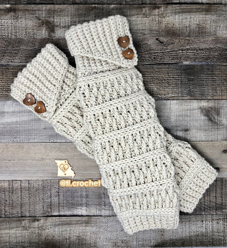 Turnberry Leg Warmers Crochet Pattern