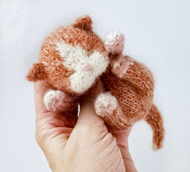 Sleeping Kitten Knitting Pattern