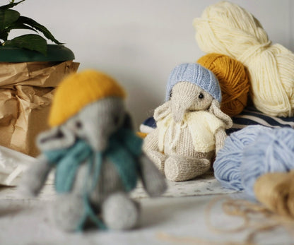 Elephant Toy Knitting Pattern