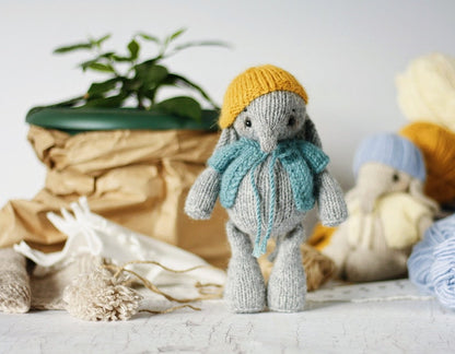 Elephant Toy Knitting Pattern