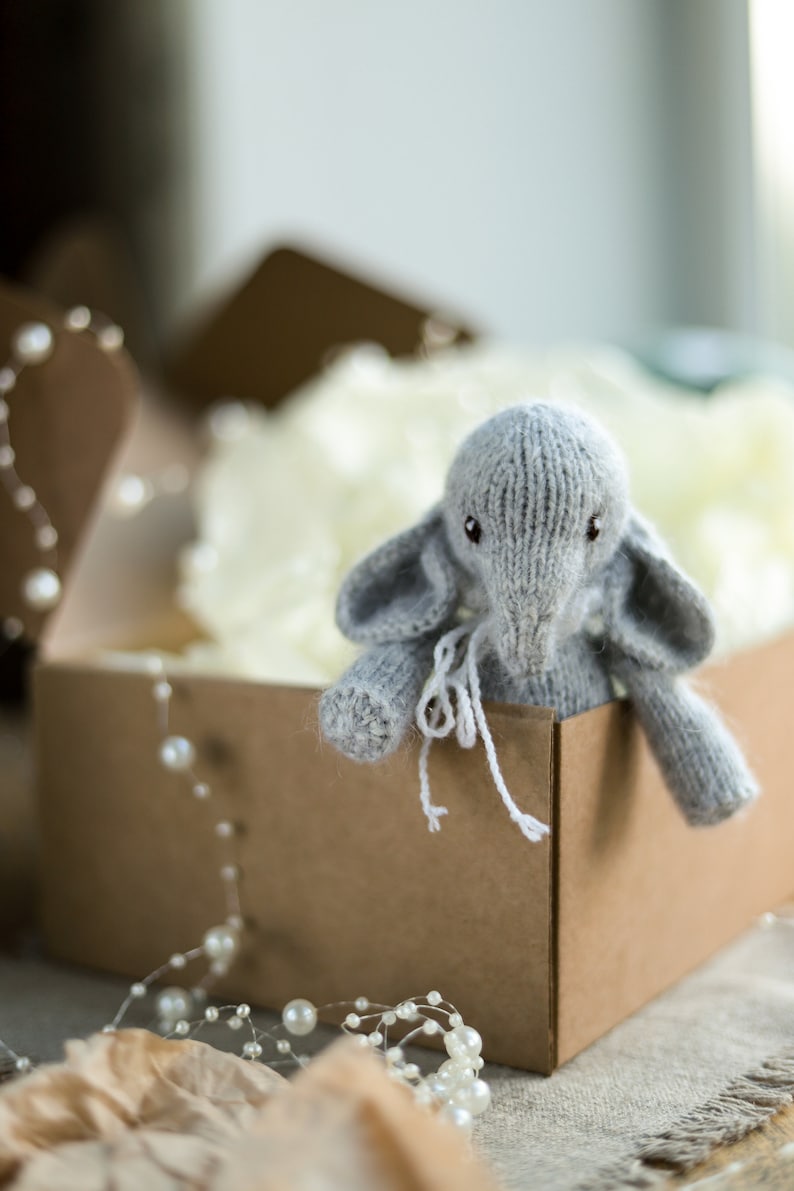 Elephant Toy Knitting Pattern