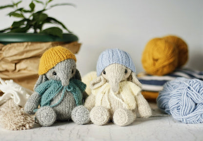 Elephant Toy Knitting Pattern