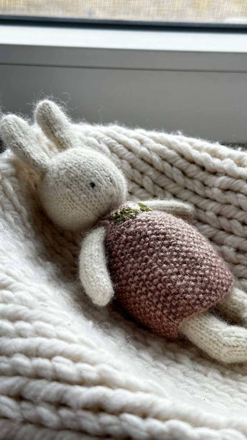 Cake the Bear and Ice-cream the Hare Knitting pattern