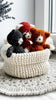 Red panda and foxy Knitting pattern