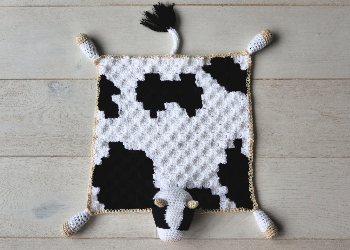 Bessie the Cow Lovey Crochet Pattern