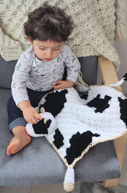 Bessie the Cow Lovey Crochet Pattern