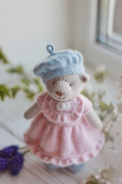 Sweet Bear In Dress Knitting Pattern