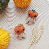 Pumpkin head mini doll knitting pattern