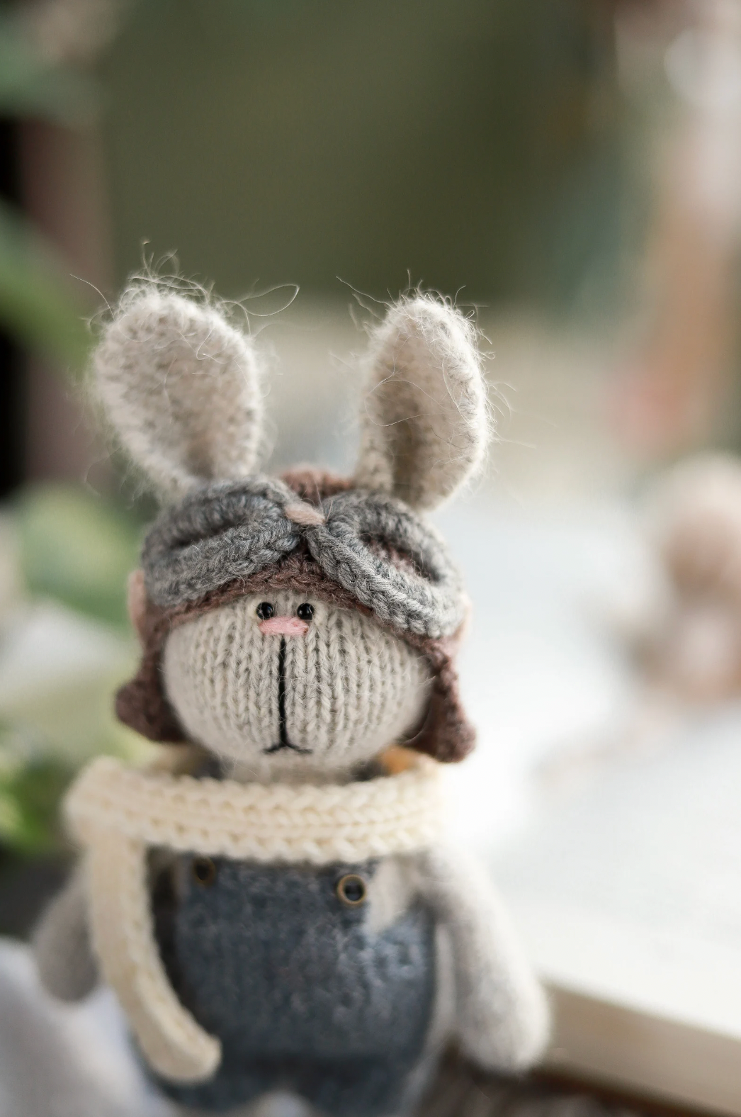 Knitted Rabbit Aviator Pattern