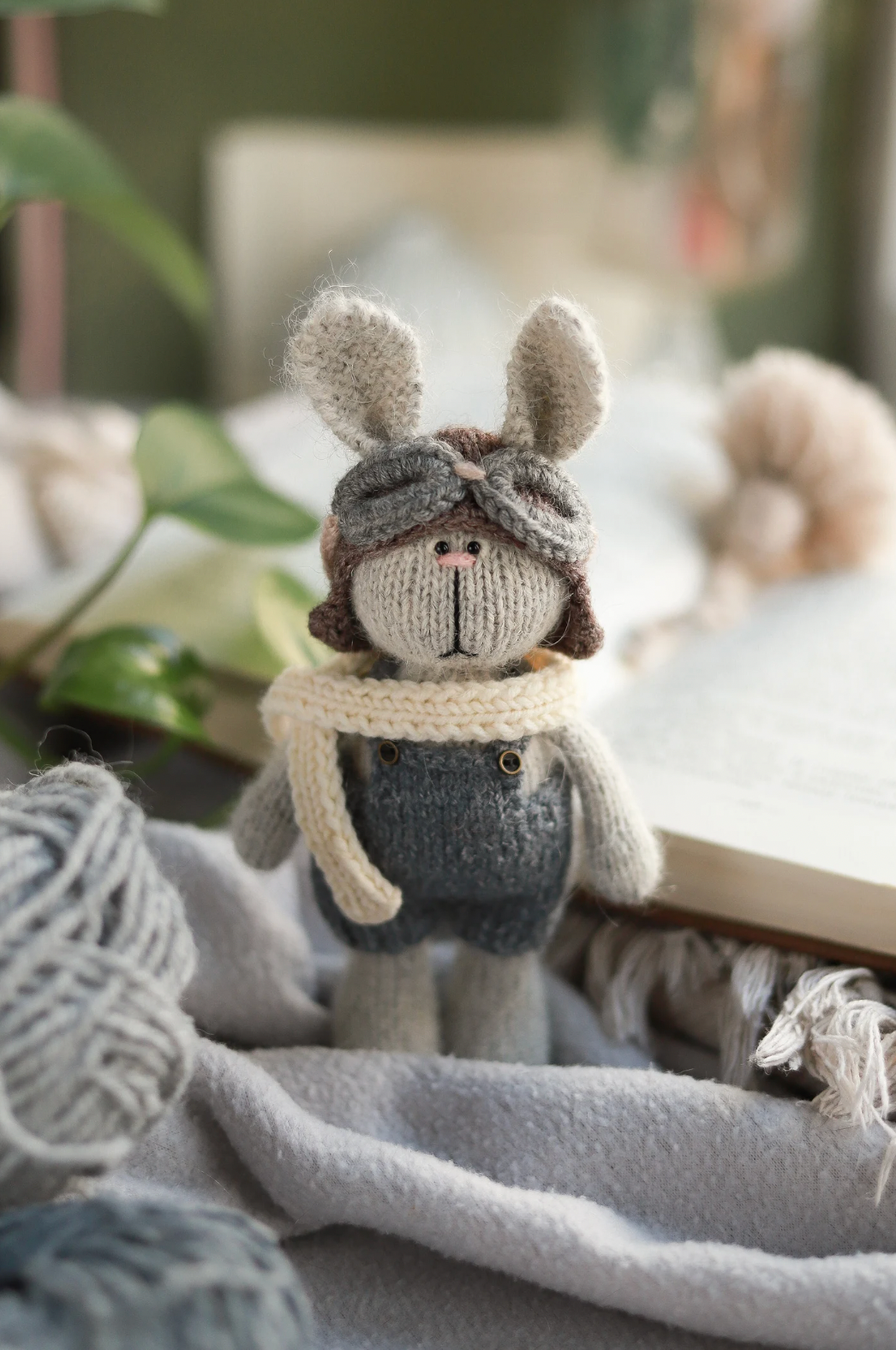 Knitted Rabbit Aviator Pattern