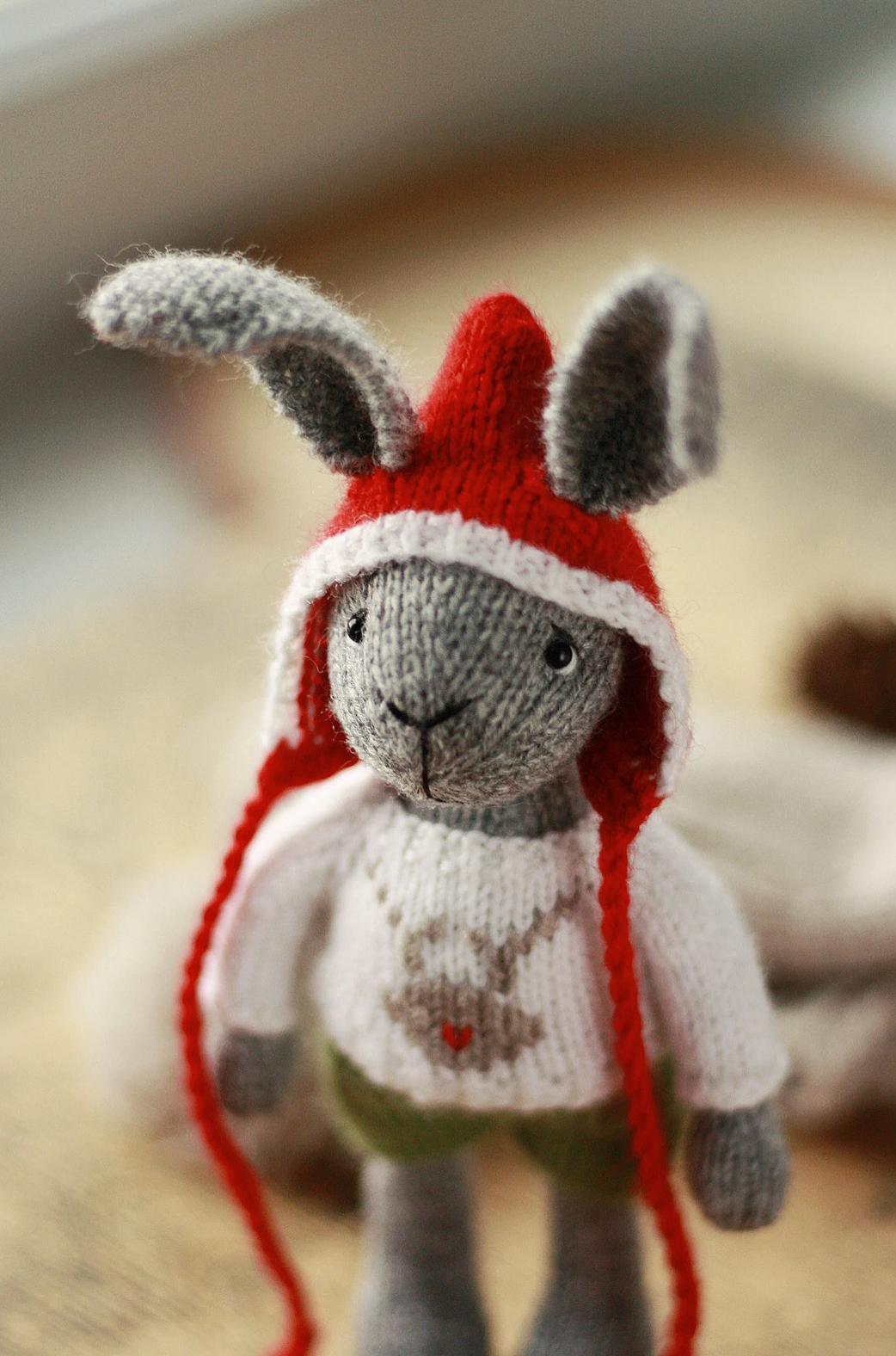 Christmas Knitted Bunny Pattern