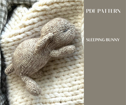 Sleeping Bunny Knitting Pattern